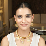 22k Gold Plated Krishna Bhavya Necklace Set