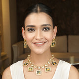 22k Gold Plated Krishna Murali Necklace Set