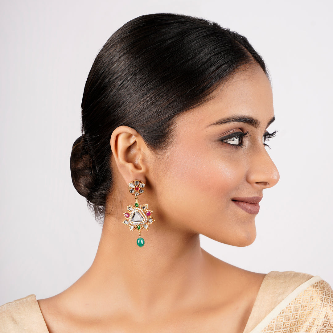 22k Gold Plated Sankranti Zohra Earring
