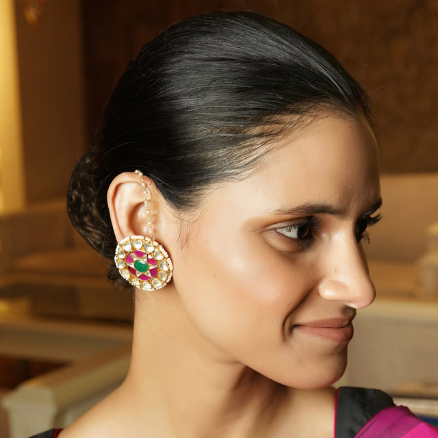 Lavanya 22k Gold Plated Earring