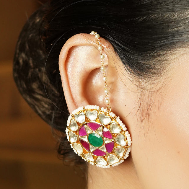 Lavanya 22k Gold Plated Earring