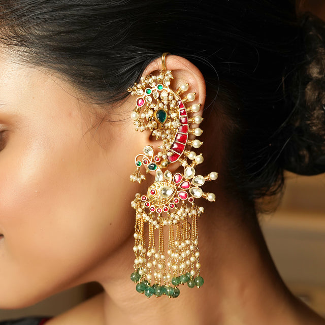 Nandini 22k Gold Plated Earring