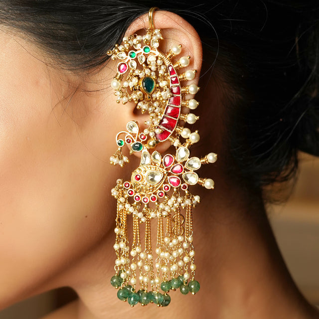 Nandini 22k Gold Plated Earring