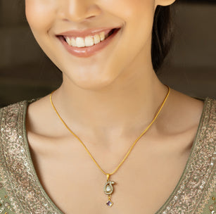 Noor 22 K Gold Plated Tera Necklace