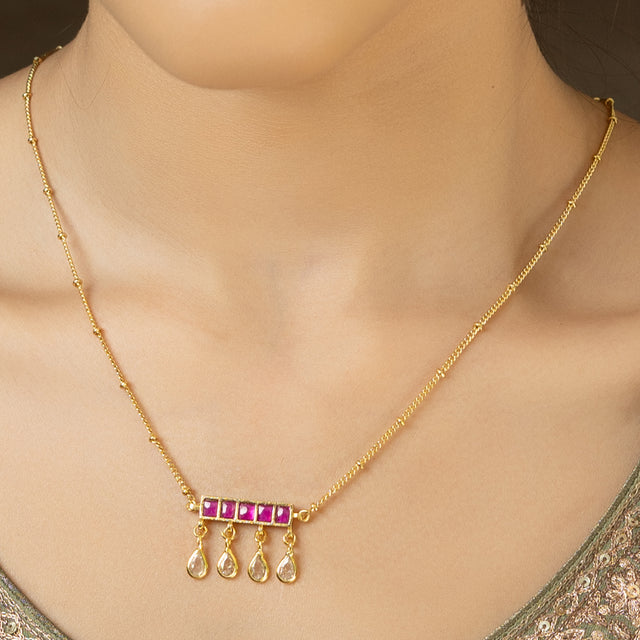 Noor 22 K Gold Plated Necklace