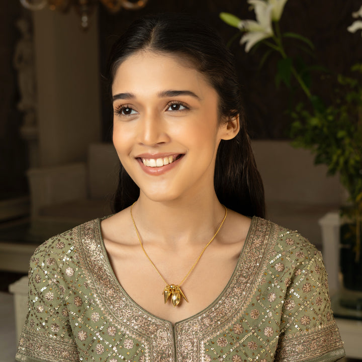 22k Gold Plated Pitara Necklace