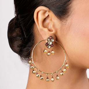 22k Gold Plated Sankranti Gitali Earring