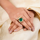 22k Gold Plated Sankranti Quisna Ring