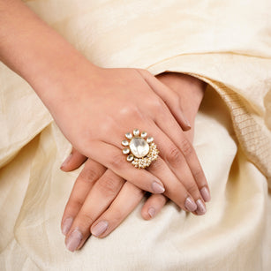 22k Gold Plated Sankranti Ritika Ring