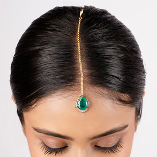22k Gold Plated Sankranti Vanshika Tikka