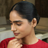 Dahlia 22k Gold Plated South Earcuff