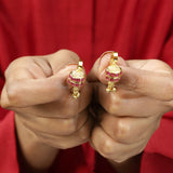 Dahlia 22k Gold Plated South Earcuff