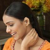 22k Gold Plated White Pink Earcuff