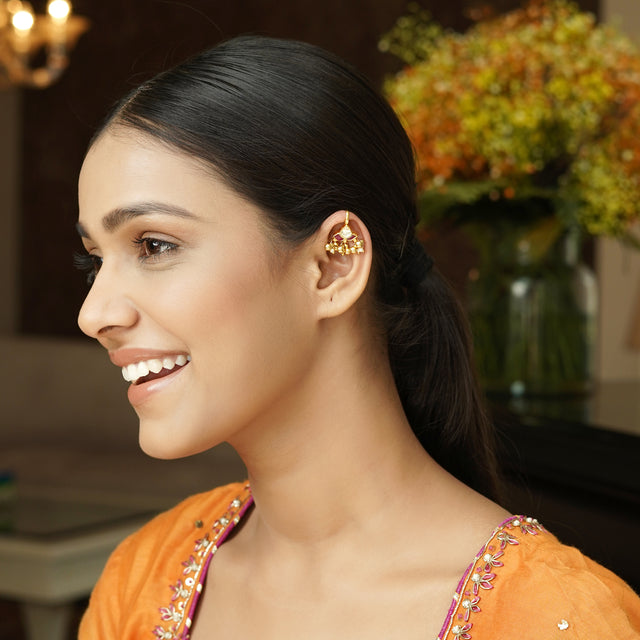 22k Gold Plated Ratan Earcuff