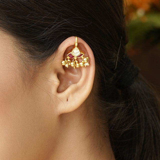 22k Gold Plated Ratan Earcuff