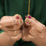 22k Gold Plated Taru Floral Earcuff