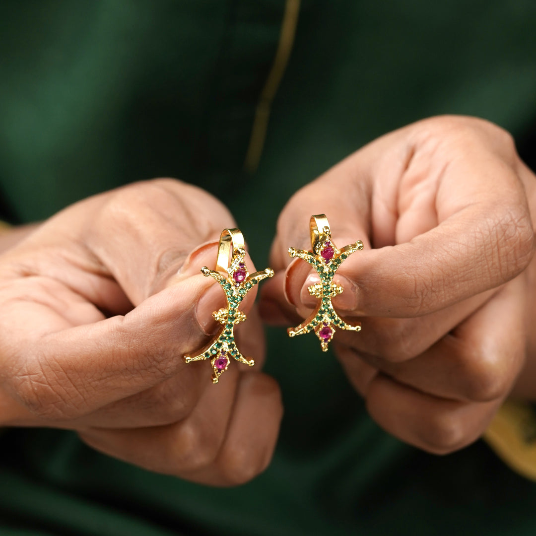 22k Gold Plated Tarika Crest Earcuff
