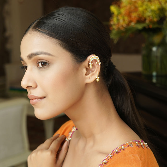 22k Gold Plated Nayaab Earcuff