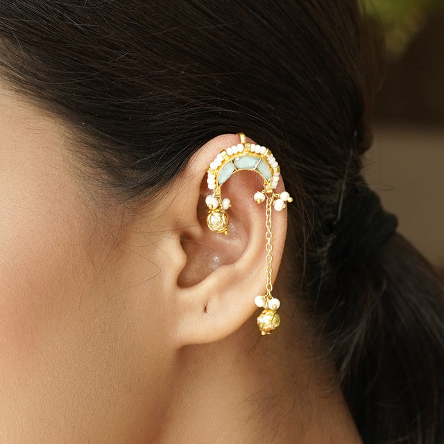 22k Gold Plated Nayaab Earcuff