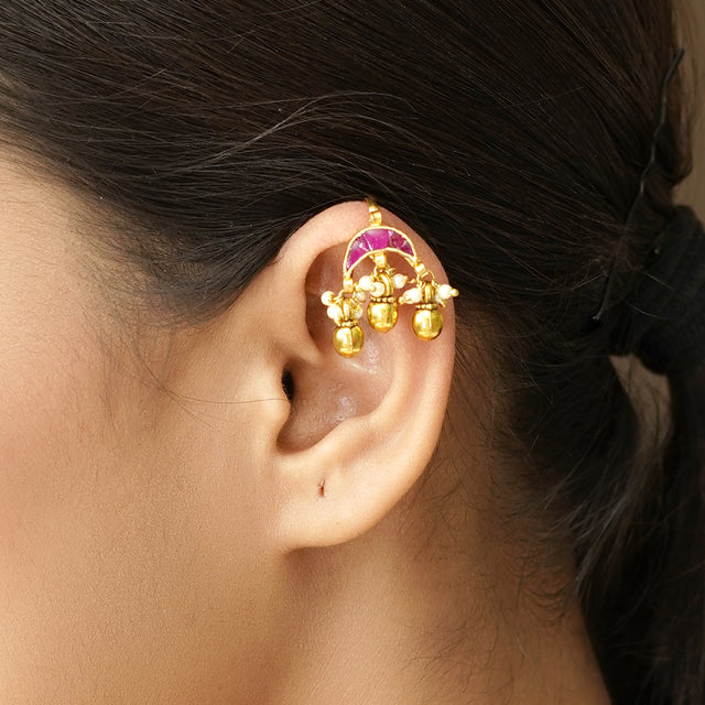 22k Gold Plated Pitara Earcuff