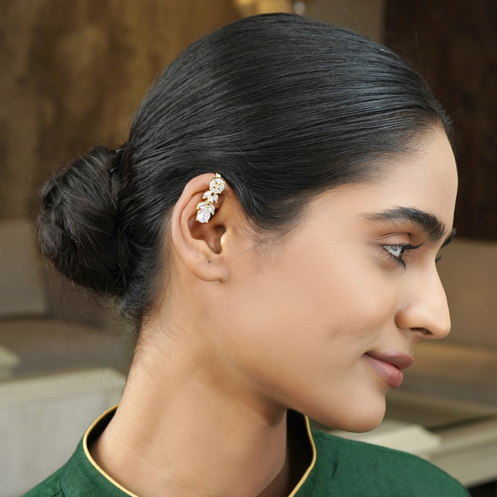 22k Gold Plated Tarika Fountain Earcuff
