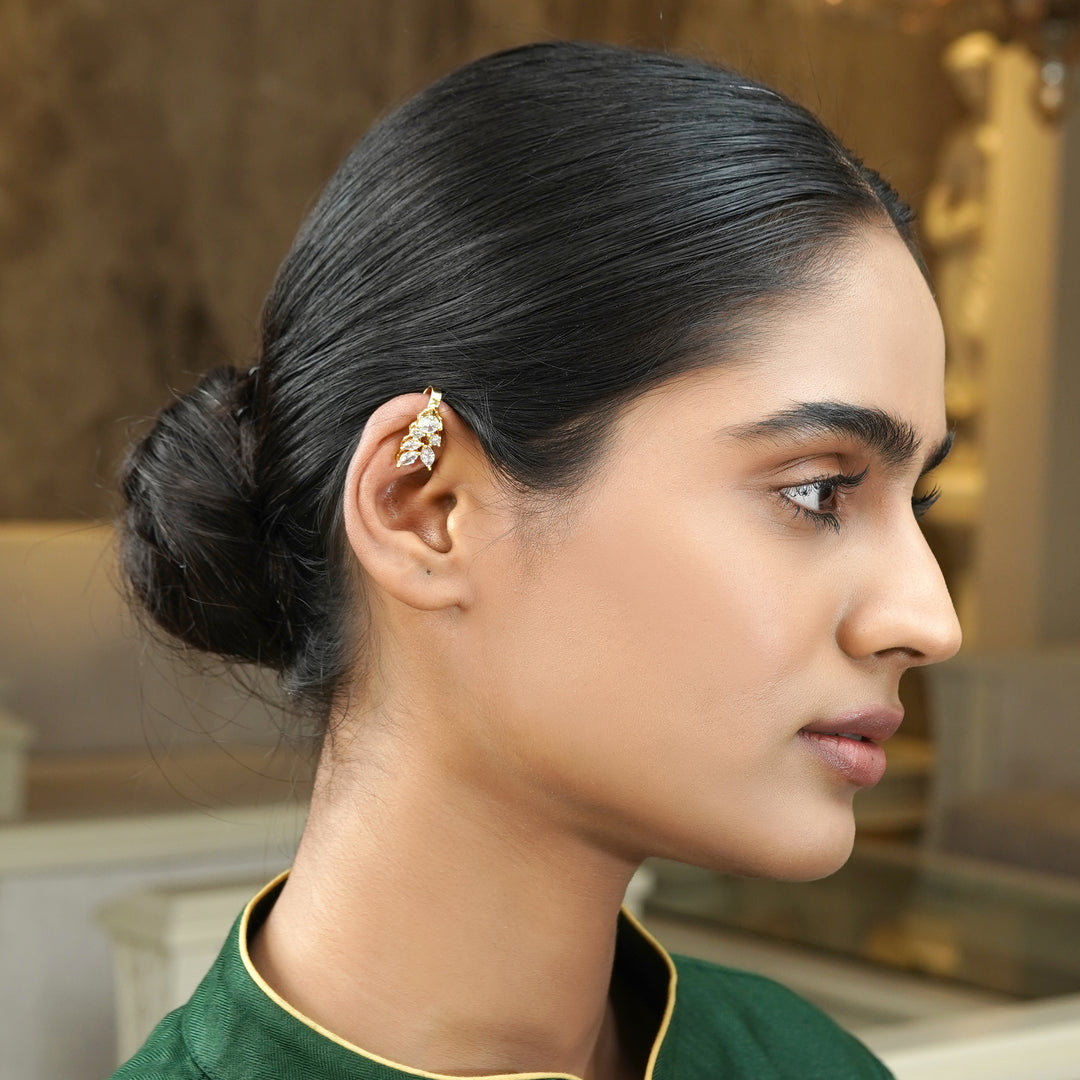 22k Gold Plated Tarika Leaflet Earcuff