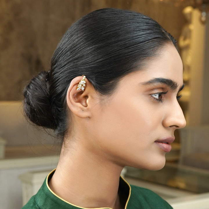 22k Gold Plated Tarika Leaflet Earcuff