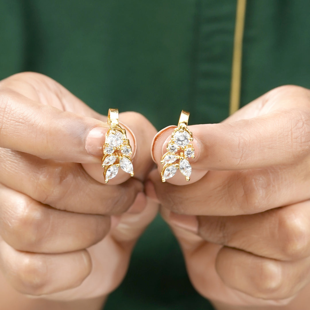 22k Gold Plated Tarika Leaflet Earcuff