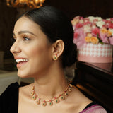 22k Gold Plated Yogeswari Necklace Set