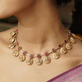 22k Gold Plated Nitaya Necklace Set