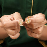 22k Gold Plated Taru Paisley Earcuff