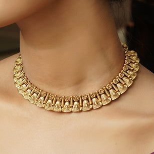 22k Gold Plated Veena Necklace Set