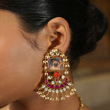 Pichwai Srinath Ji 22k Gold Plated Necklace Set