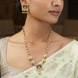 Pichwai 22k Gold Plated Necklace Set