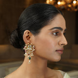 Pichwai Edhitha 22k Gold Plated Earring