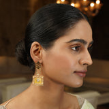 Pichwai Deepa 22k Gold Plated Earring