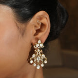 Gemstone Deepa 22k Gold Plated Necklsce Set
