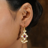 Gemstone  Devisha 22k Gold Plated Pendant Set