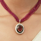 Gemstone Jaanvi 22k Gold Plated Pendant
