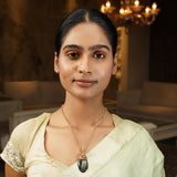 Gemstone Jagruti 22k Gold Plated Pendant
