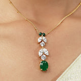 Gemstone navya 22k Gold Plated Pendant