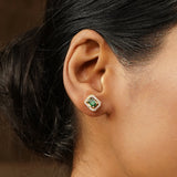 Gemstone Kaishori 22k Gold Plated Pendant Set
