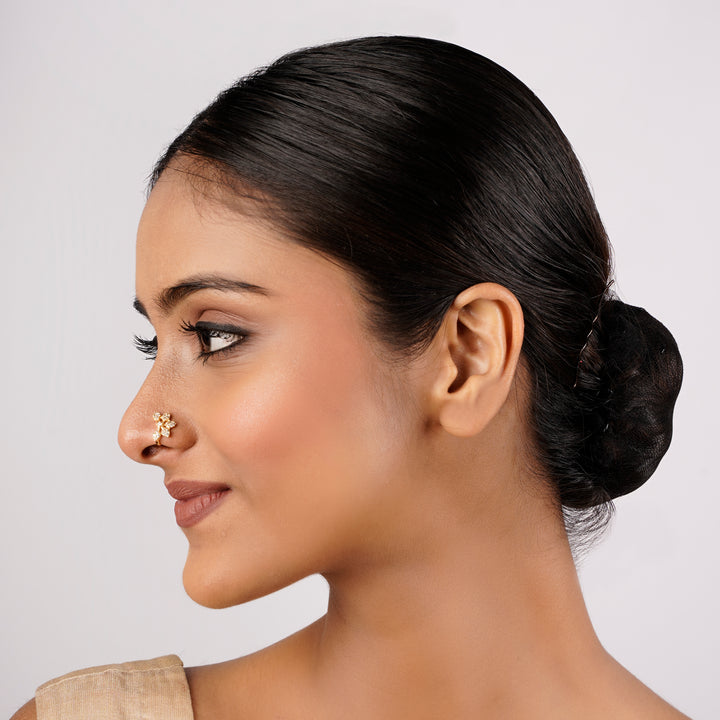22k Gold Plated Meher Gul Nathni