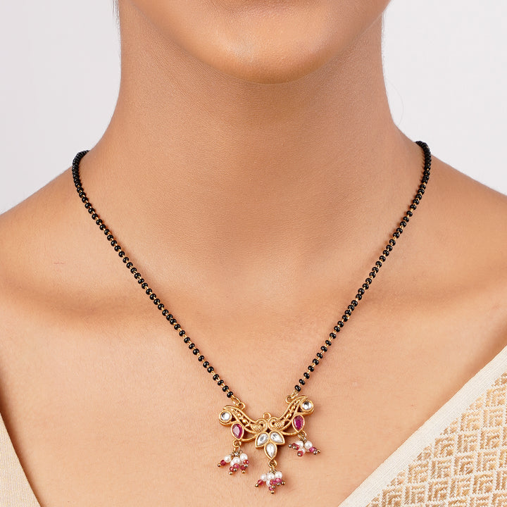22k Gold Plated Sankranti Farheen Mangalsutra