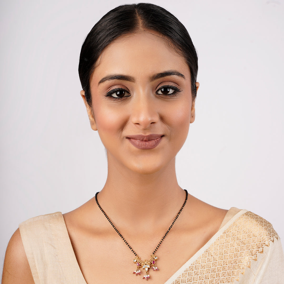 22k Gold Plated Sankranti Farheen Mangalsutra
