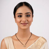 22k Gold Plated Sankranti Kumud Mangalsutra