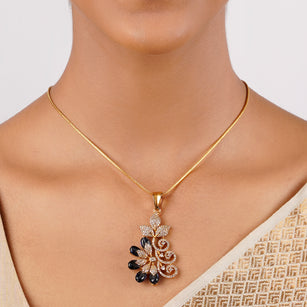 22k Gold Plated Sankranti Leher Pendant