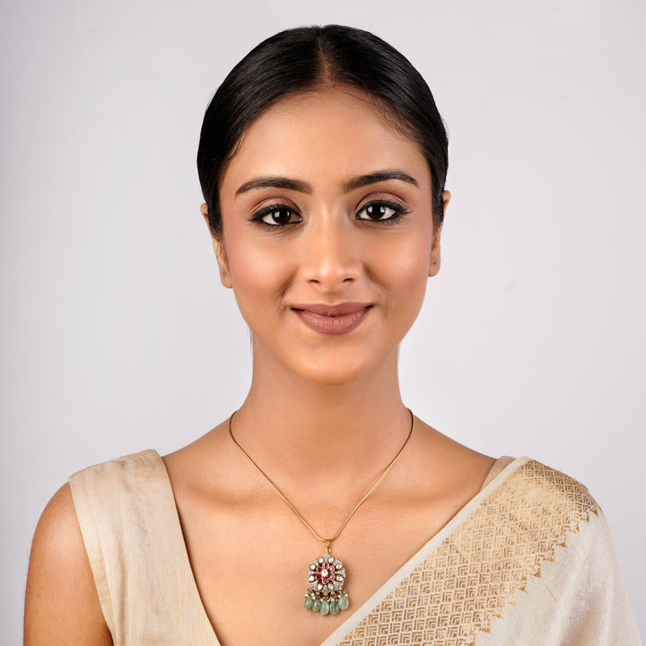 22k Gold Plated Sankranti Ranya Pendant
