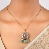 22k Gold Plated Sankranti Ranya Pendant