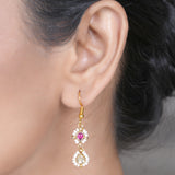 22k Gold Plated Amolya Dhanika Pendant Set